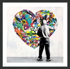 Print, Paint Love (Unique Hand Finished Screen Print), Martin Whatson