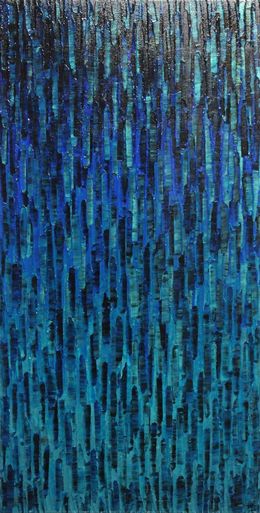 Painting, Matrice bleue sombre, Jonathan Pradillon