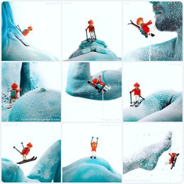 Photographie, Ski - Moz'aïque - Série Enjoy Skiing - Papier fine Arts, Moz - David Vuillermoz
