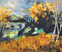 Painting, Autumn in Ardennes, Pol Ledent