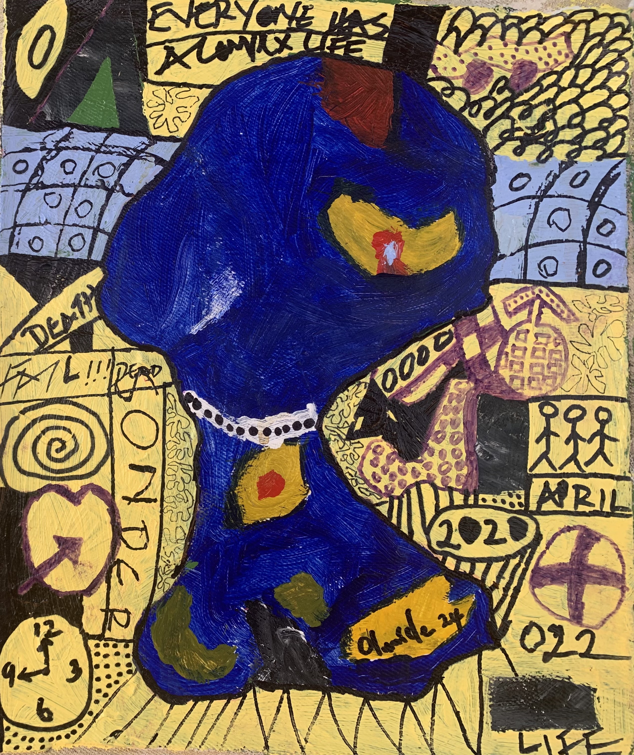 Olumide Ajayi, Sonder (Who We Are 2) - 21st Century, Contemporary, Abstract, Miniature, Emotions Olumide Ajayi, Sonder (Who We Are 2) - 21st Century, Contemporary, Abstract, Miniature, Emotions