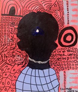 Peinture, Tacenda - 21st Century, Contemporary, Abstract, Miniature, Emotions, Colourful, Olumide Ajayi