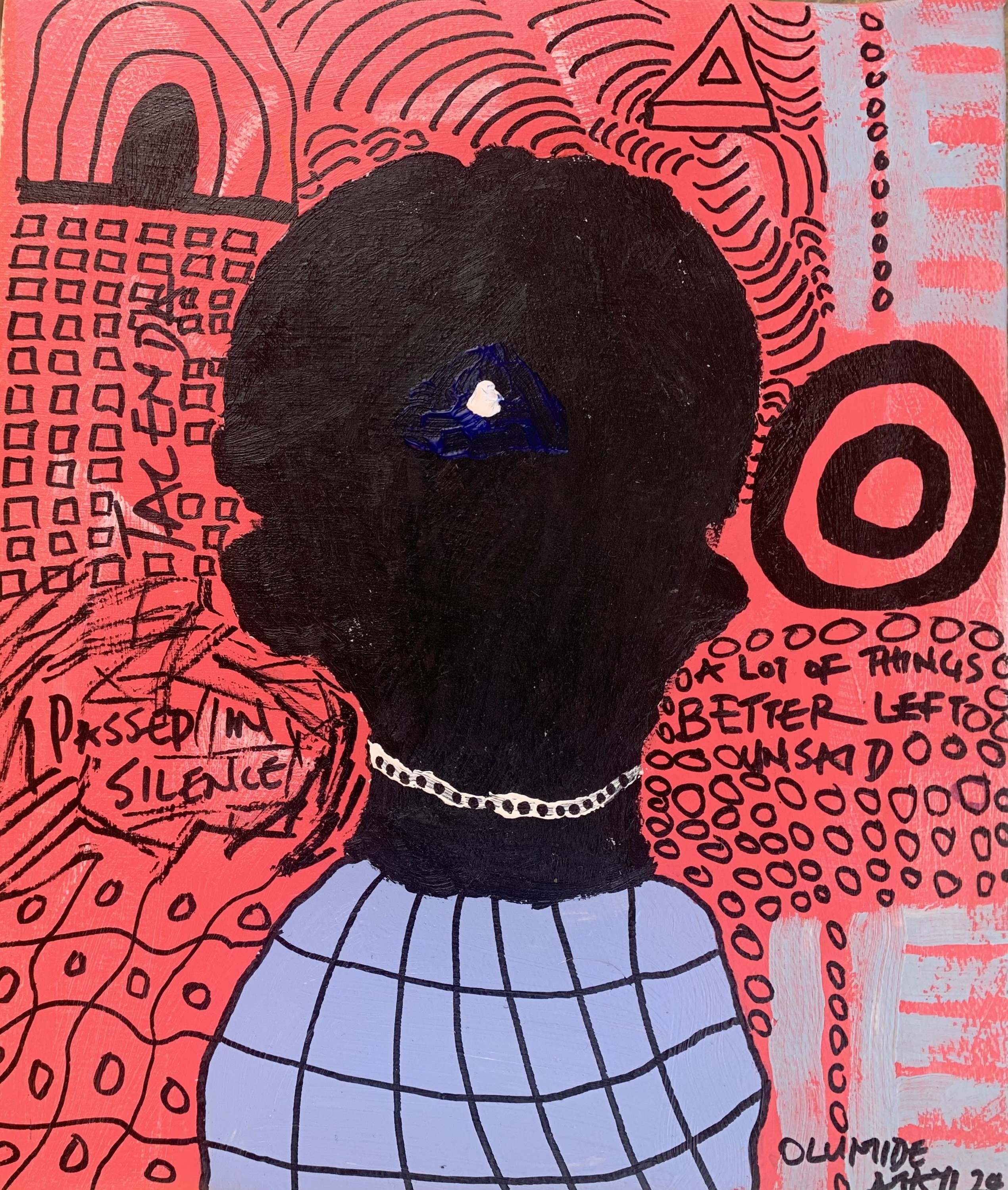 Olumide Ajayi, Tacenda - 21st Century, Contemporary, Abstract, Miniature, Emotions, Colourful Olumide Ajayi, Tacenda - 21st Century, Contemporary, Abstract, Miniature, Emotions, Colourful