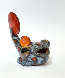 Sculpture, Happy Silver Fish, Viktor Zuk