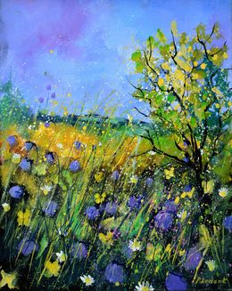 Painting, Wild flowers, Pol Ledent