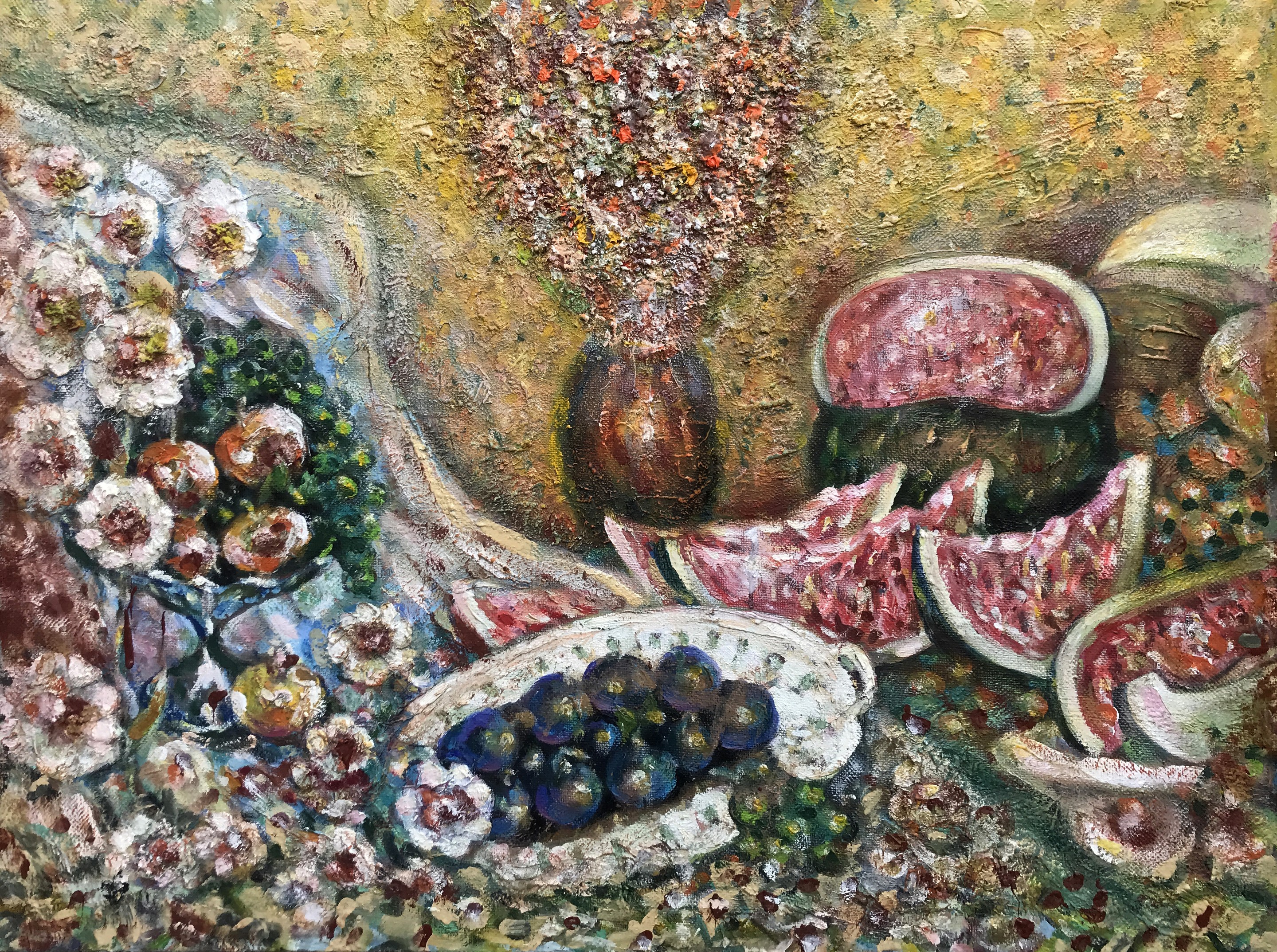 Shapoval Ivan, Still life with watermelon Shapoval Ivan, Still life with watermelon