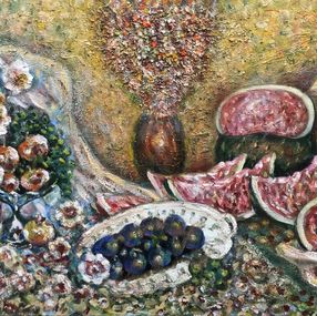Gemälde, Still life with watermelon, Shapoval Ivan