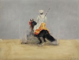Peinture, Cavalier du Maroc, Antoine De La Boulaye