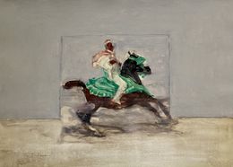Peinture, Cavalier du Maroc, Antoine De La Boulaye