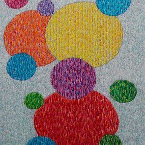 Gemälde, The Winter. Embroidery painitng, Ludmila Korets
