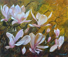 Painting, Magnolias, Pol Ledent