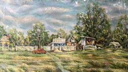 Painting, The village of Kurgan, Shapoval Ivan