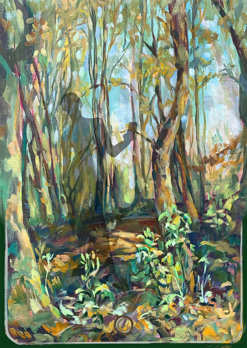 Momalyu Liubov Kriuchkova, Wise woods. Original forest painting Momalyu Liubov Kriuchkova, Wise woods. Original forest painting