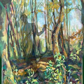 Gemälde, Wise woods. Original forest painting, Momalyu Liubov Kriuchkova