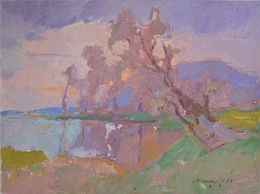Gemälde, Near the River, Alexander Shandor