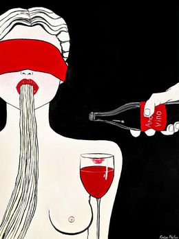 Painting, Amore Vino, Kristina Mallen
