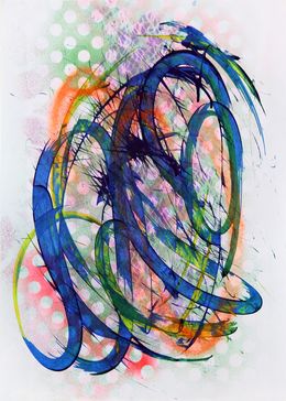 Painting, With ease of movement (series Dialogue that didn't exist #11), Menkiv Anatoliy
