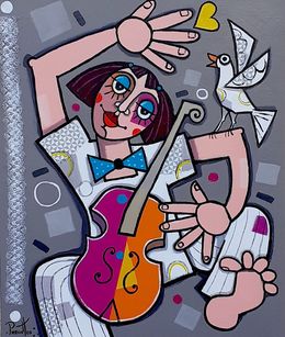 Gemälde, La fillette et la mouette, Joseph Piermatteo