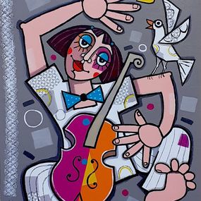 Gemälde, La fillette et la mouette, Joseph Piermatteo