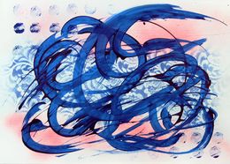 Painting, Water element (series Dialogue that didn't exist #18), Menkiv Anatoliy
