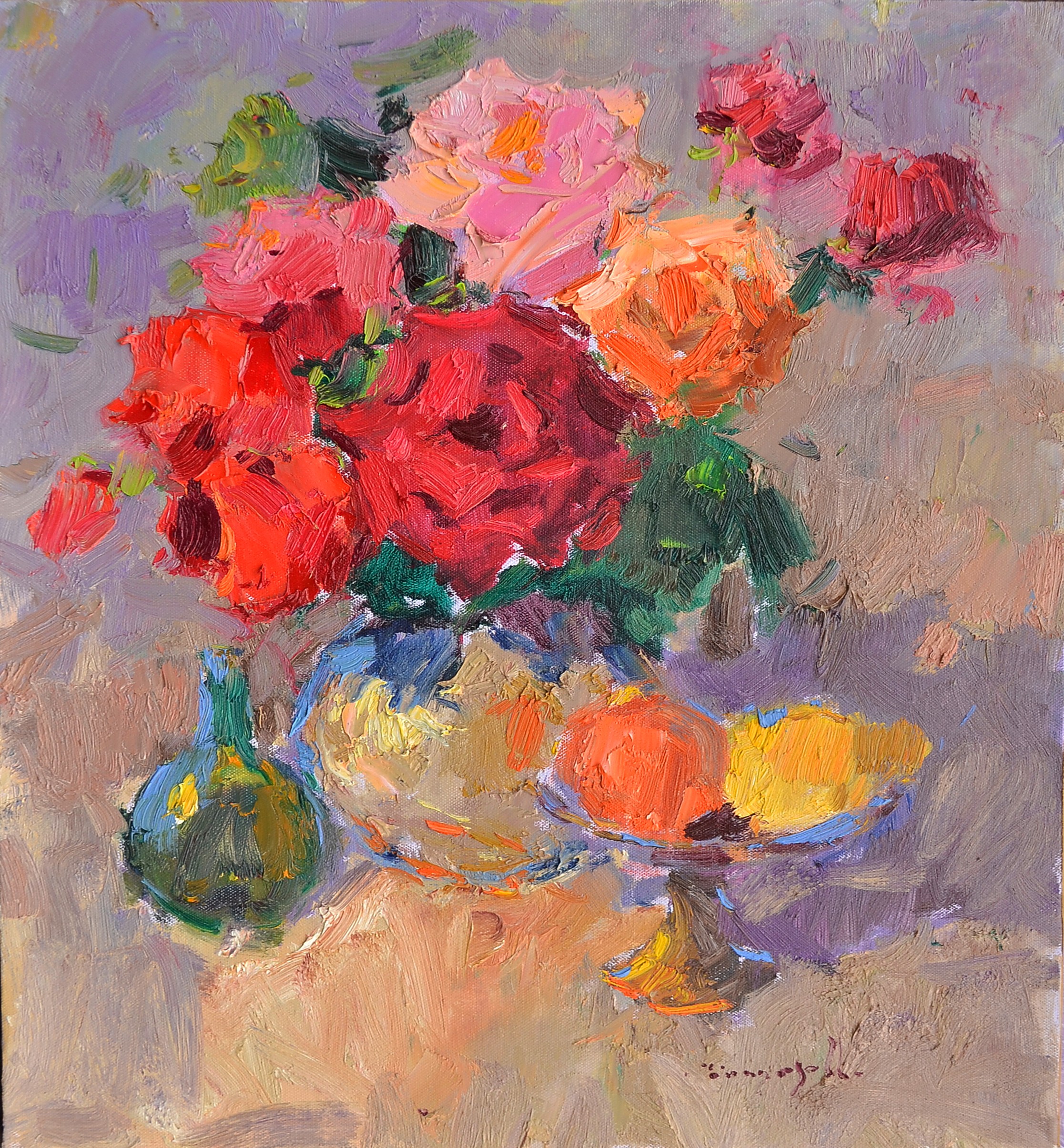 Alexander Shandor, Lush Bouquet of Roses Alexander Shandor, Lush Bouquet of Roses