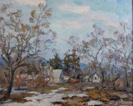 Painting, Village, Kovalenko Ivan