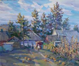 Painting, The yard, Kovalenko Ivan