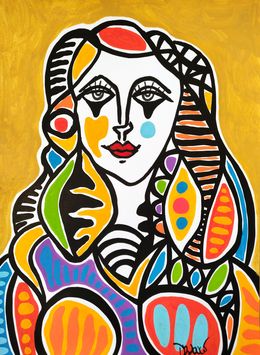 Painting, Spanish woman (a tribute to Picasso), Dr. Love