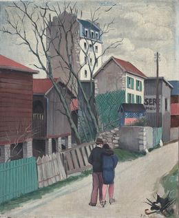 Painting, Promenade d'amoureux, John Reitz