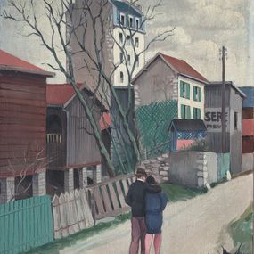 Painting, Promenade d'amoureux, John Reitz