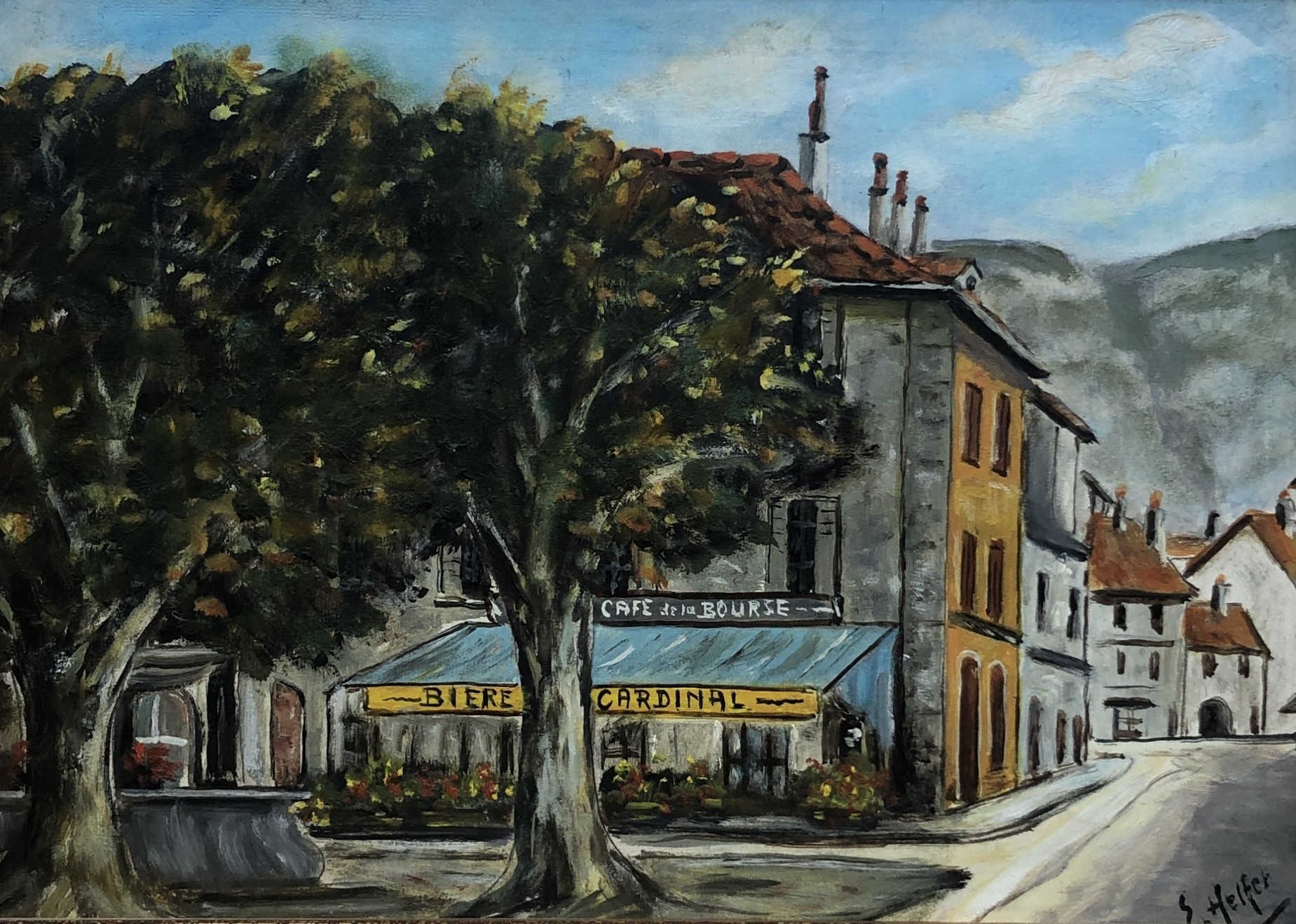 Emile Helfer, Café de la Bourse, Genève Emile Helfer, Café de la Bourse, Genève