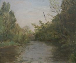 Peinture, L'Arve, Genève, Roger Fiaux