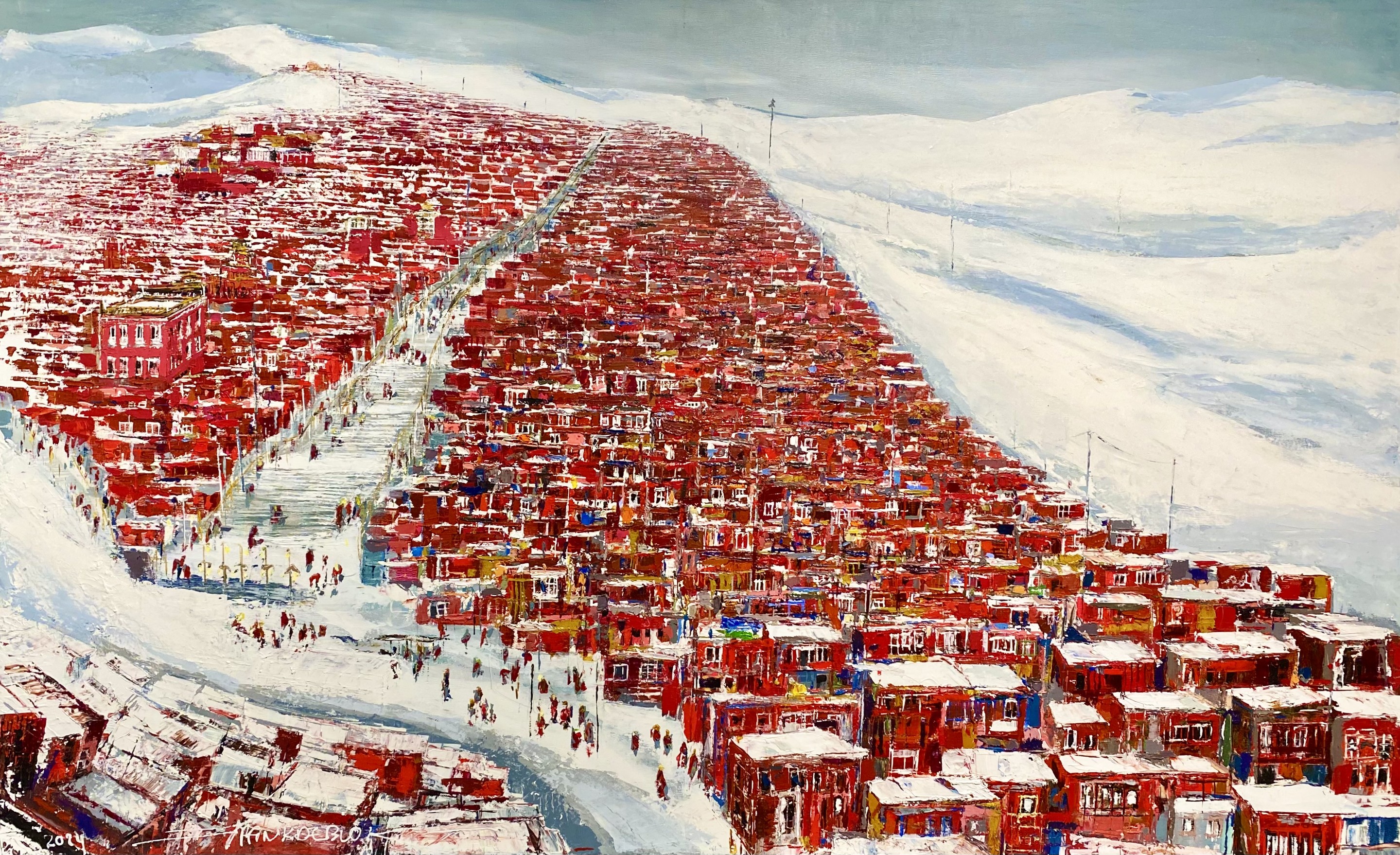 Frank De Blok, Larong Gar - Chine, Ville Bouddhiste Rouge Frank De Blok, Larong Gar - Chine, Ville Bouddhiste Rouge