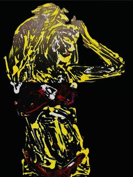Painting, Femme debout jaune, Julien Danaux