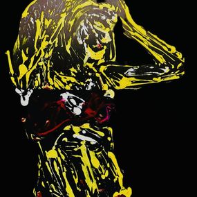 Gemälde, Femme debout jaune, Julien Danaux