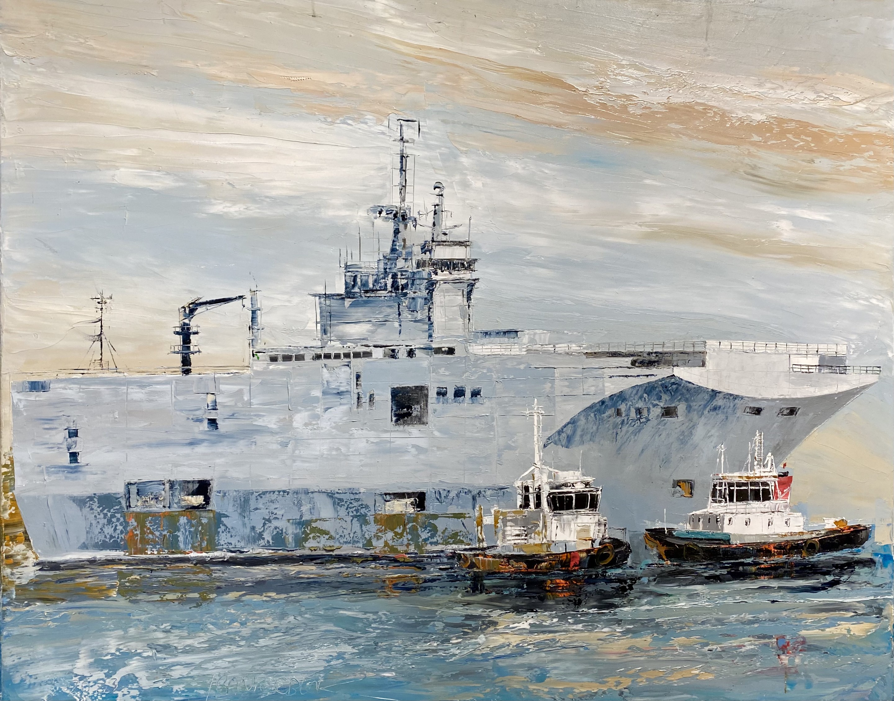 Frank De Blok, LHD Le Mistral au Port de Toulon Frank De Blok, LHD Le Mistral au Port de Toulon