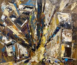Painting, Ville vue du Ciel, Frank De Blok