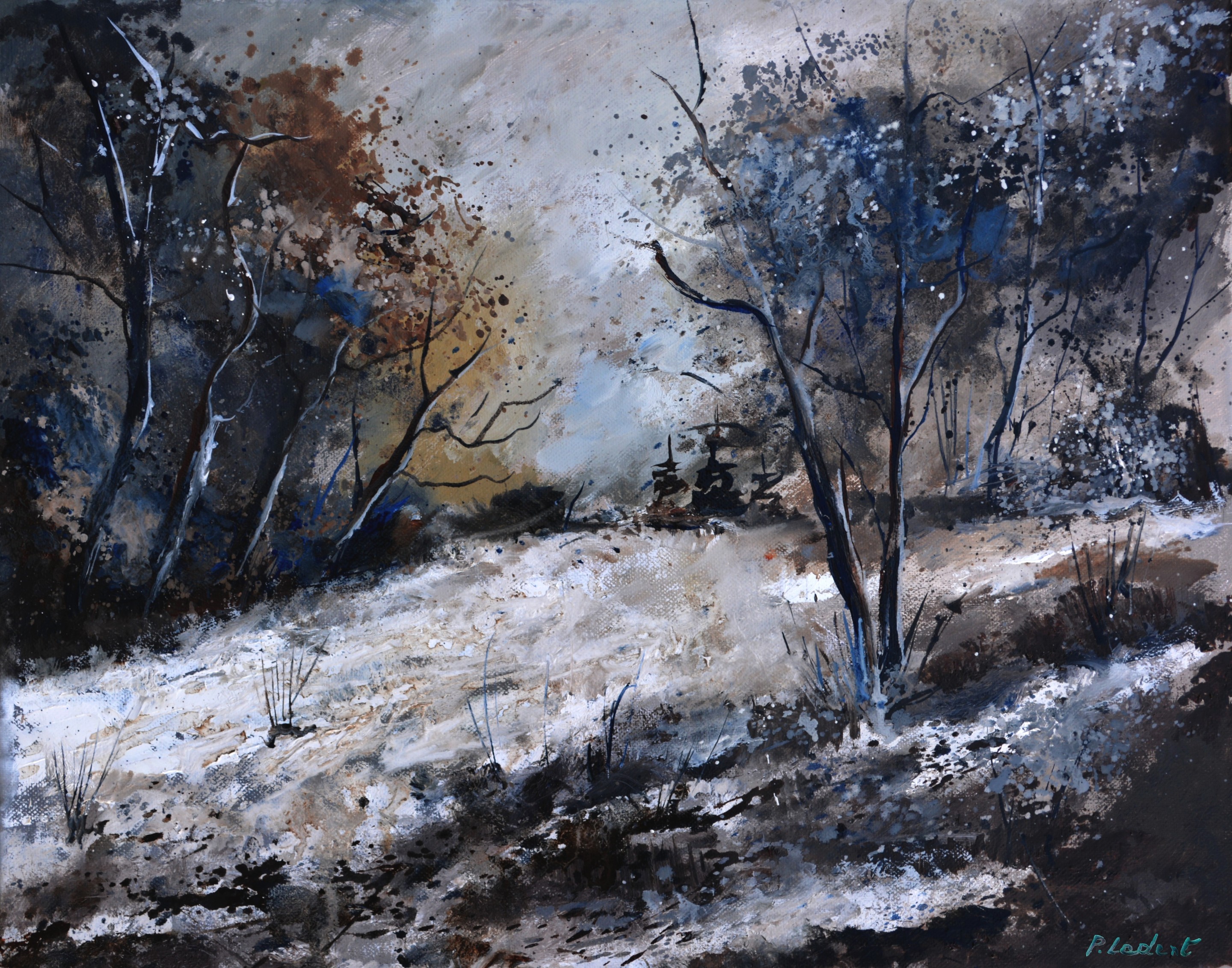 Pol Ledent, Winter in the wood Pol Ledent, Winter in the wood