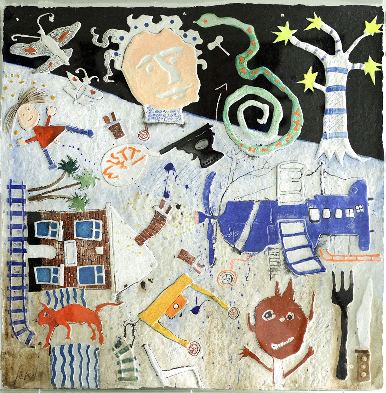 Christian Silvain, Aqua peinture I plexibox Christian Silvain, Aqua peinture I plexibox