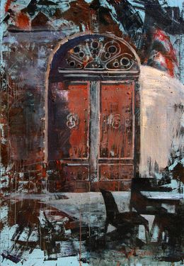 Painting, After Coffee (project Life of 13 Doors), Menkiv Anatoliy