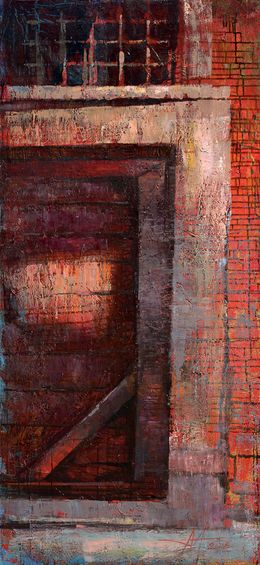 Painting, Red door (project Life of 13 Doors), Menkiv Anatoliy