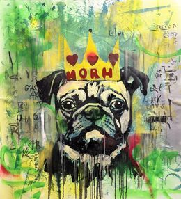 Painting, Pug (series Noise of the Street), Menkiv Anatoliy