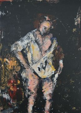 Painting, Femme au bain, Alexis Gorodine