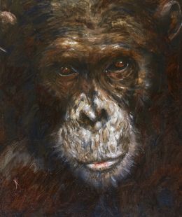 Painting, Chimpanzé, Nicole Lavigne