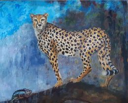 Painting, Le Guépard, Nicole Lavigne