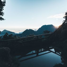 Photography, Aube Bleue, Yoland Rafougilet