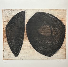 Print, G 2-1953 Deux formes noires ou deux univers, Anna-Eva Bergman
