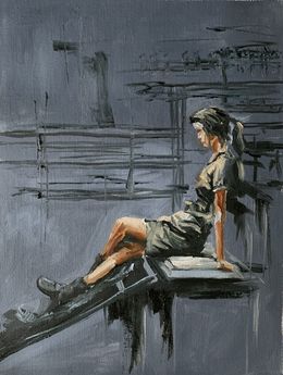 Painting, Grey-Scale Grace, Schagen Vita