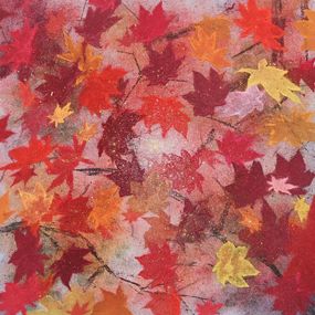 Fine Art Drawings, Looking up in forest Autumn, Kenny R.K.