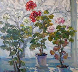 Gemälde, Flowers are growing, Kovalenko Ivan